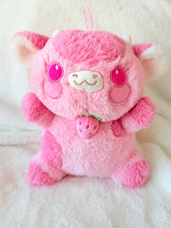 Fiesta Other - Fiesta Strawberry Pink Cow Plush - Kawaii